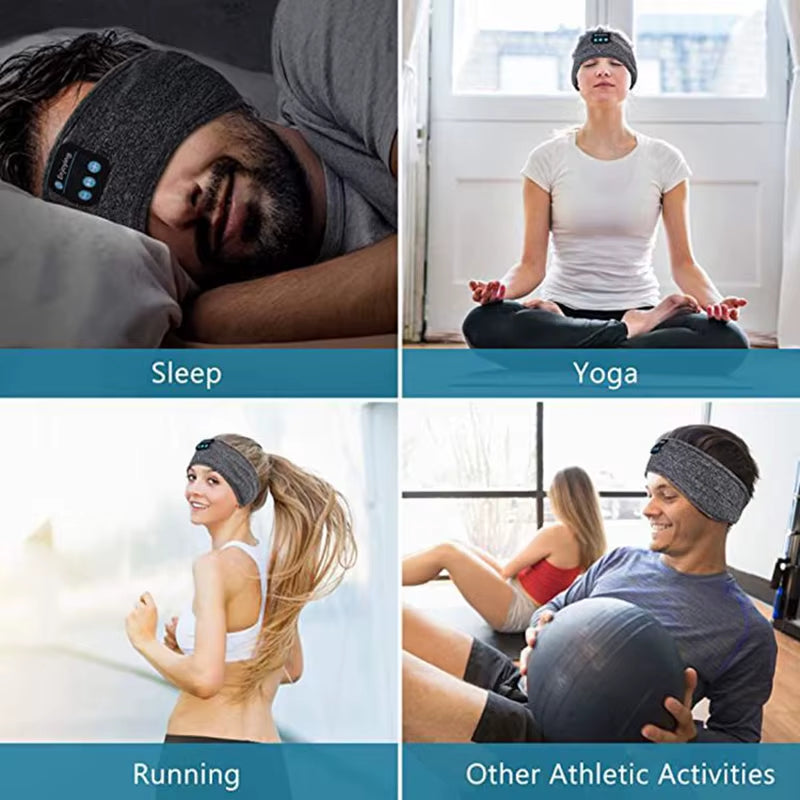 Factory Price Travel Music Handsfree Eye Mask Headsets Blue Tooth Sports Earphones Bulututh Wireless Headset Sleep Headphones