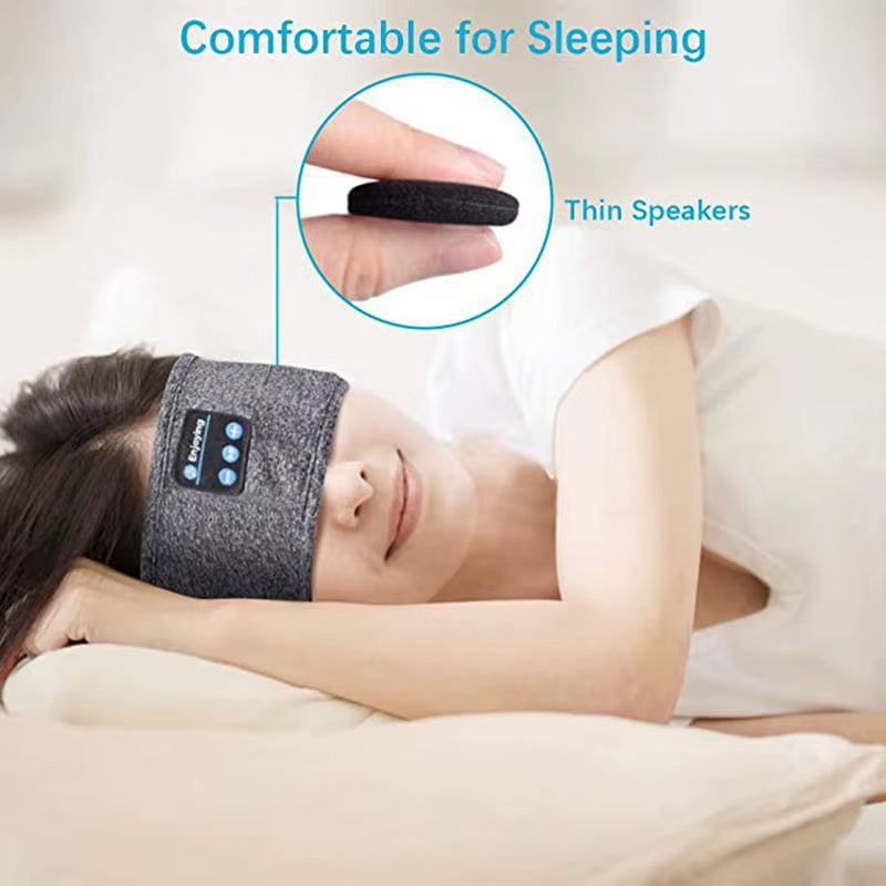 Factory Price Travel Music Handsfree Eye Mask Headsets Blue Tooth Sports Earphones Bulututh Wireless Headset Sleep Headphones