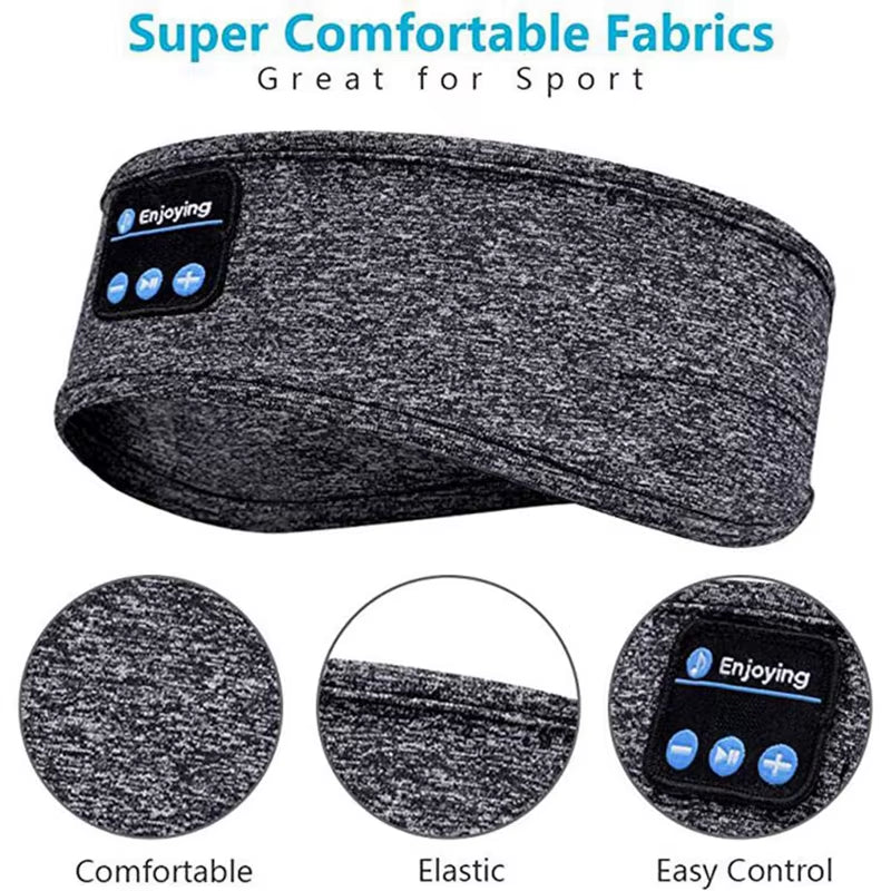 Factory Price Travel Music Handsfree Eye Mask Headsets Blue Tooth Sports Earphones Bulututh Wireless Headset Sleep Headphones